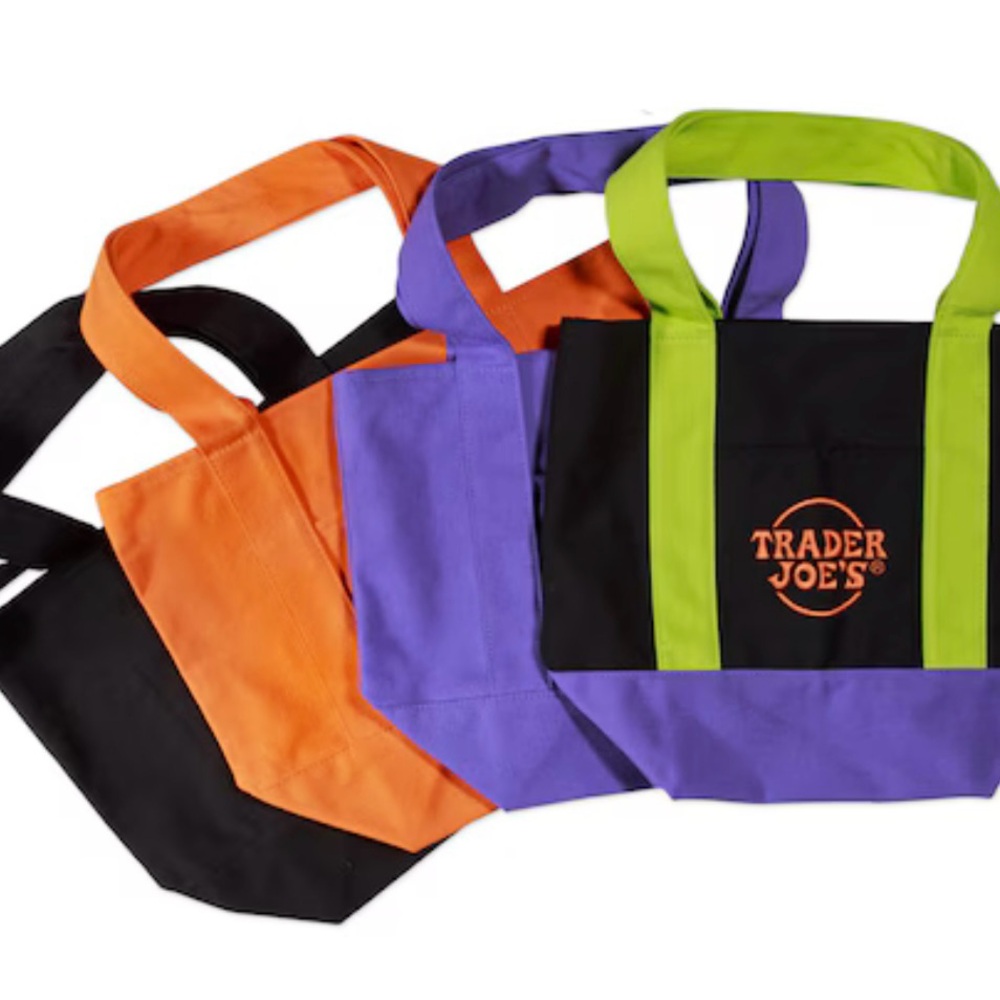 Trader Joe's Colorful Tote Bag Set